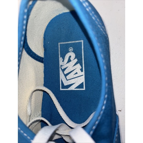 VANS Sneakers Men 6 Women 7.5 Blue Low Top Canvas Shoes‎ Skater Lace Up - Picture 10 of 10